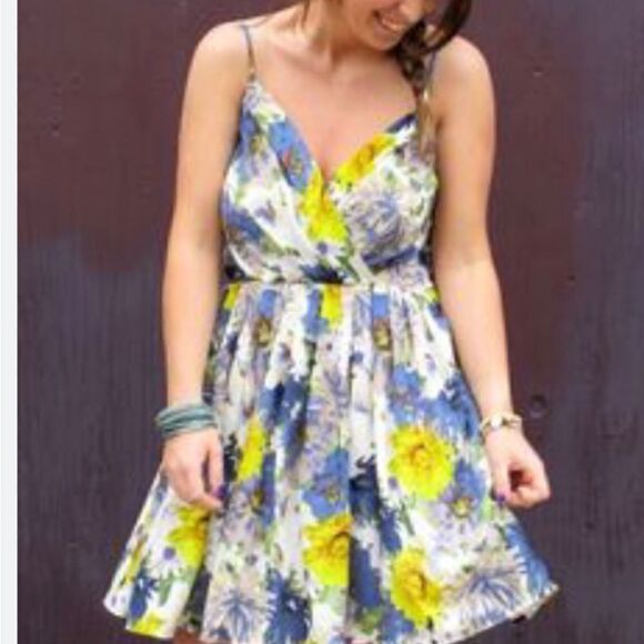 Jack Size 6 Floral Spaghetti Strap Summer Dress - Picture 1 of 13